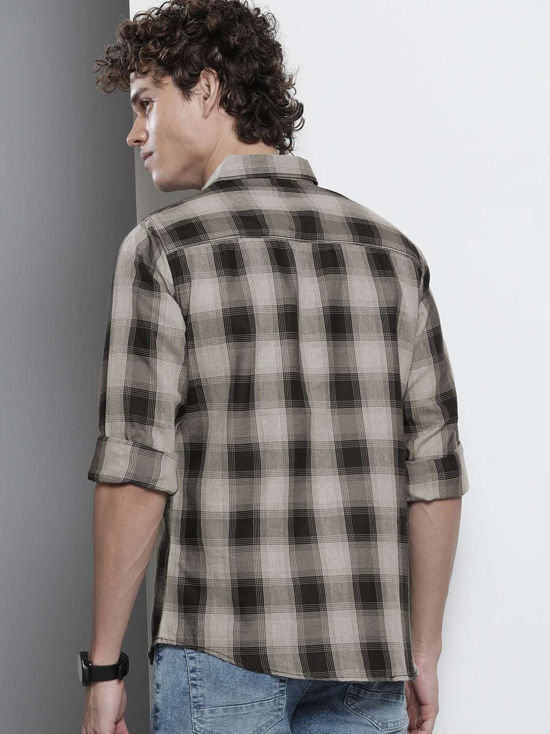 Shop Men Checked Shirt Online.