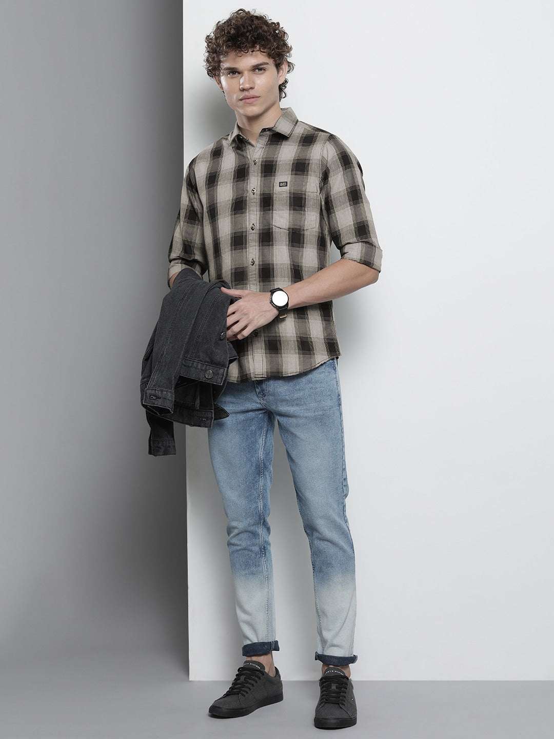 Shop Men Checked Shirt Online.