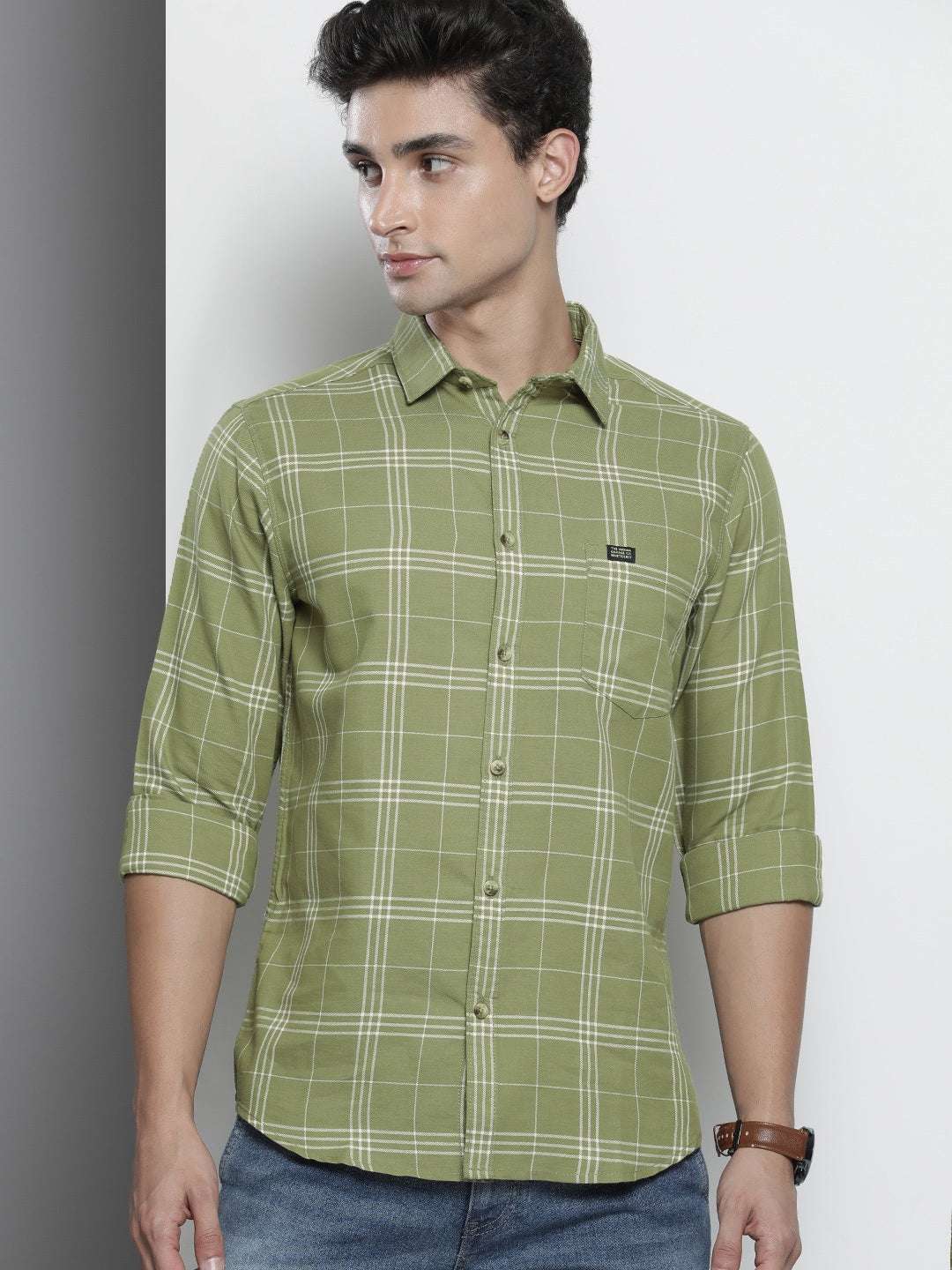 Shop Men Checked Shirt Online.