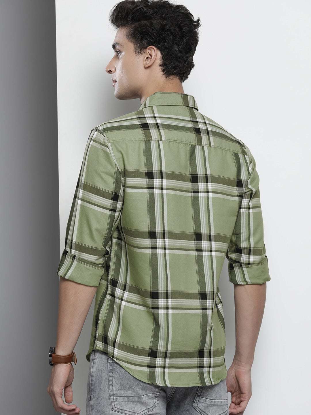 Shop Men Checked Shirt Online.