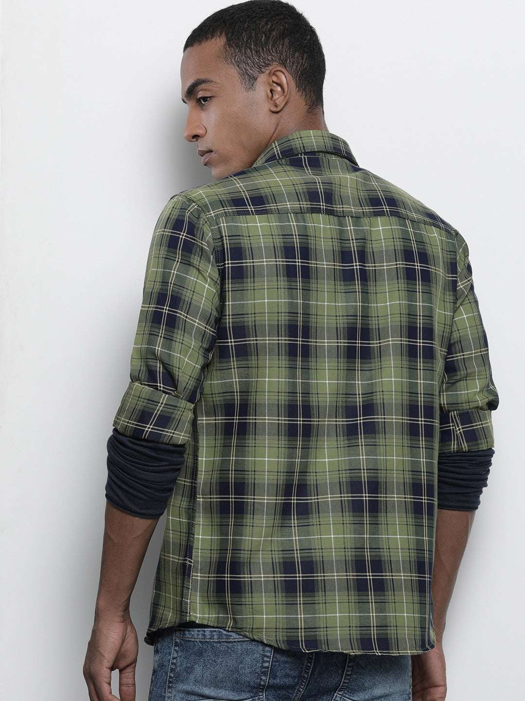 Shop Men Checked Shirt Online.