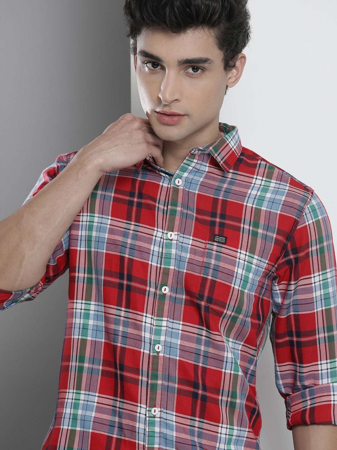 Shop Men Checked Shirt Online.