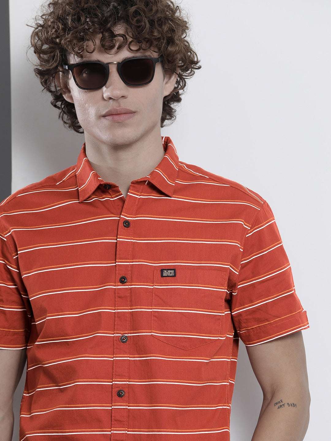 Shop Men Casual Striped Shirt Online.