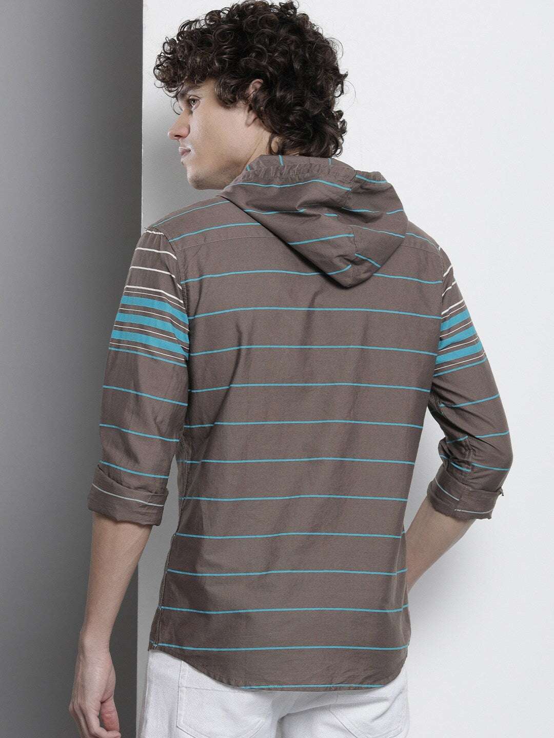 Shop Men Casual Striped Shirt Online.