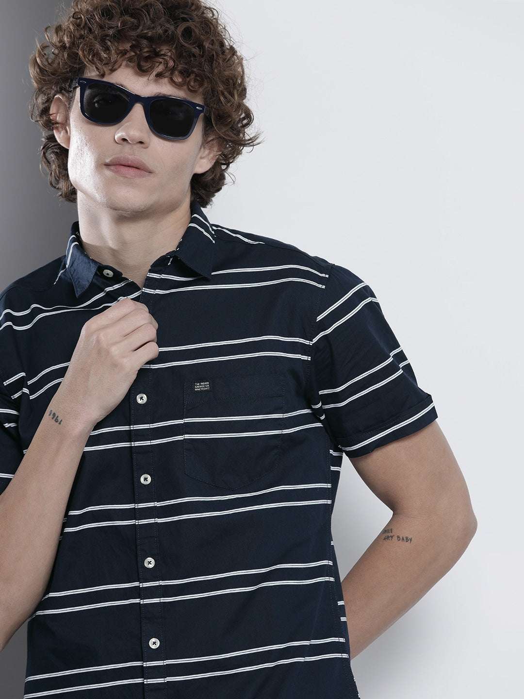 Shop Men Casual Striped Shirt Online.