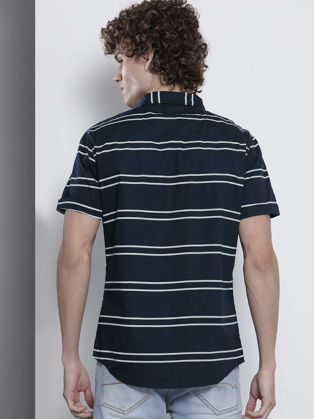 Shop Men Casual Striped Shirt Online.