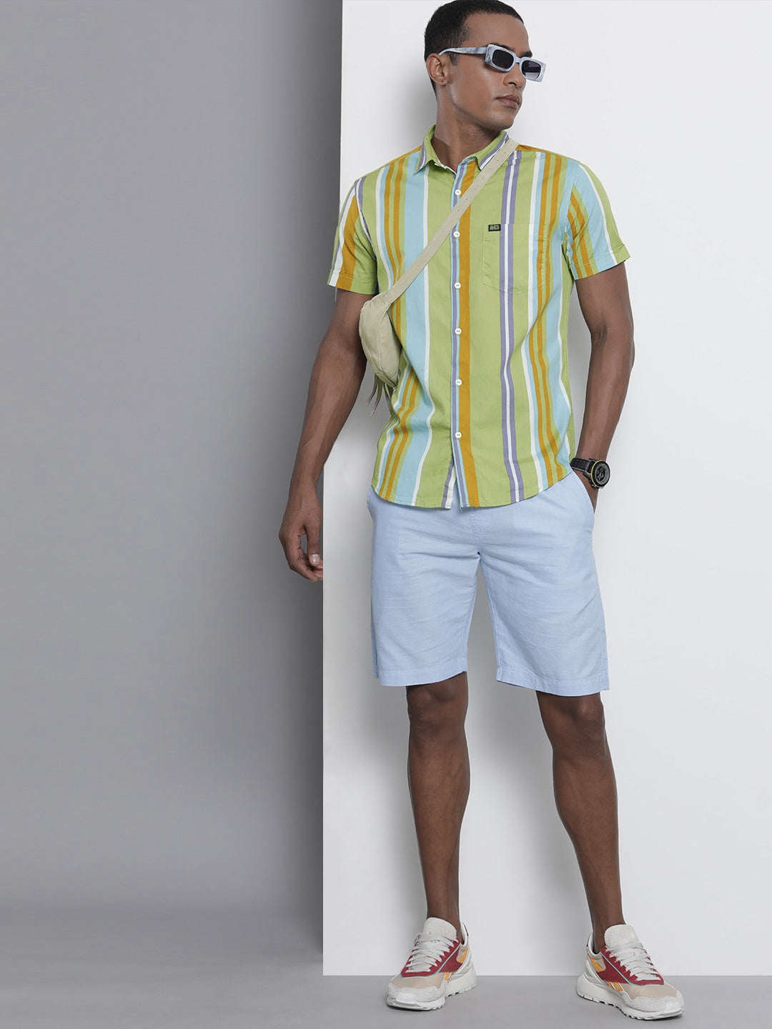 Shop Men Striped Casual Shirt Online.