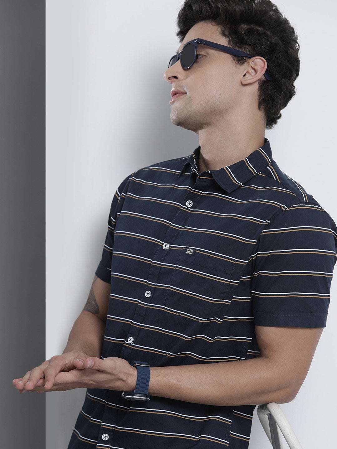 Shop Men Striped Casual Shirt Online.