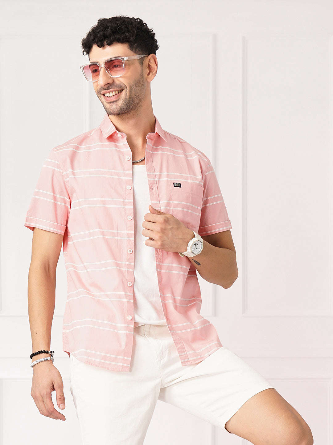 Shop Men Striped Casual Shirt Online.