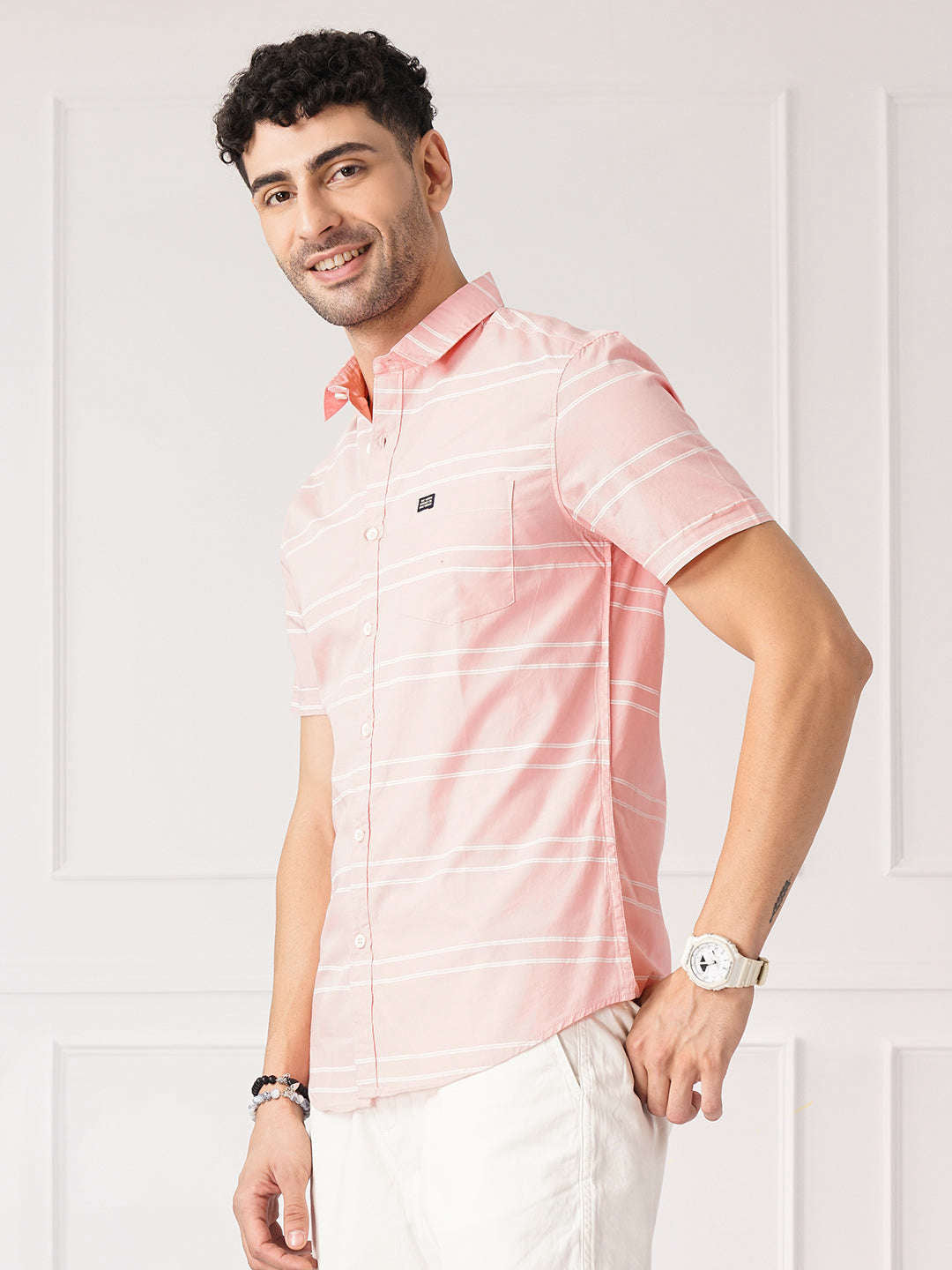 Shop Men Striped Casual Shirt Online.