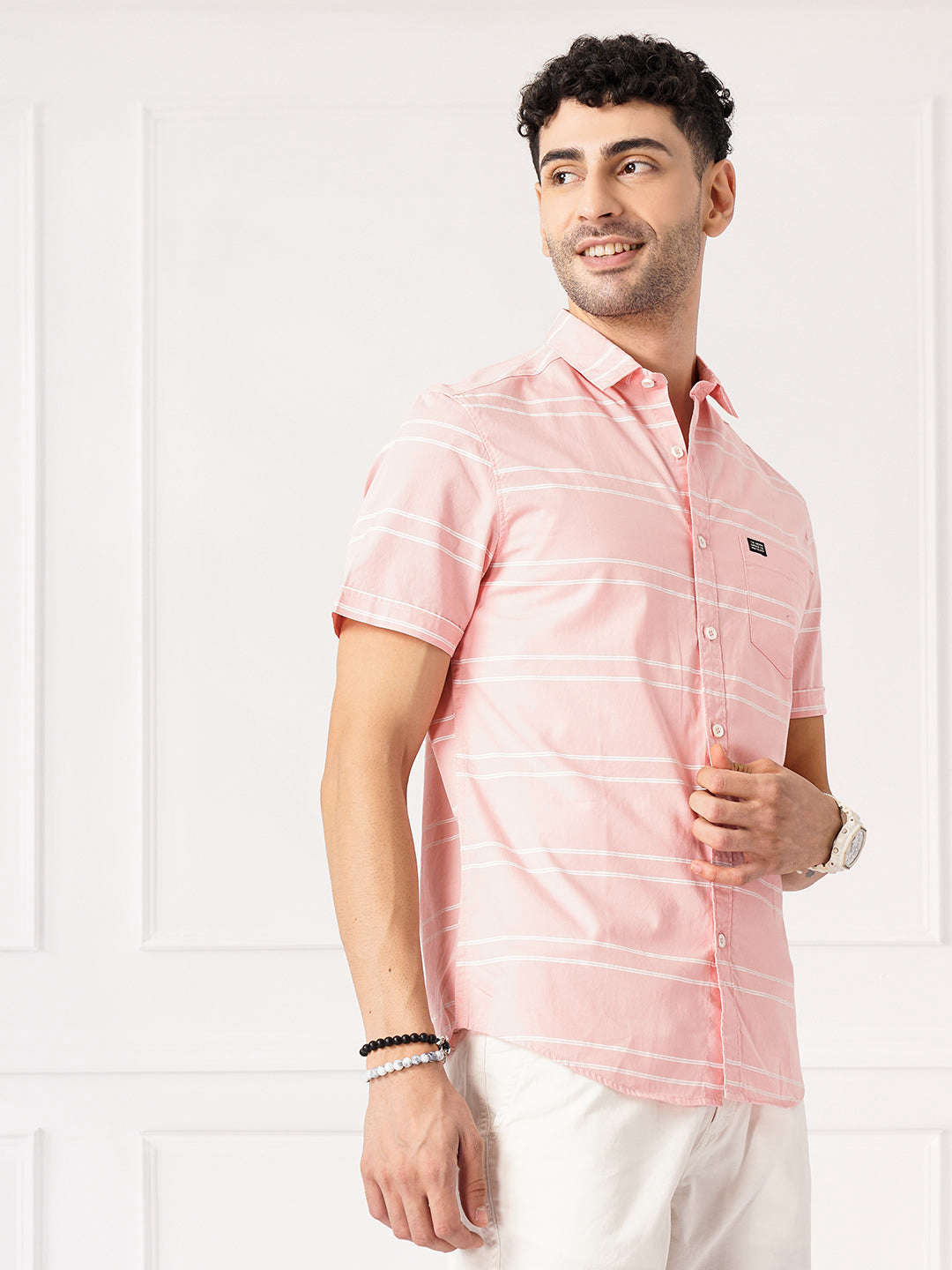 Shop Men Striped Casual Shirt Online.