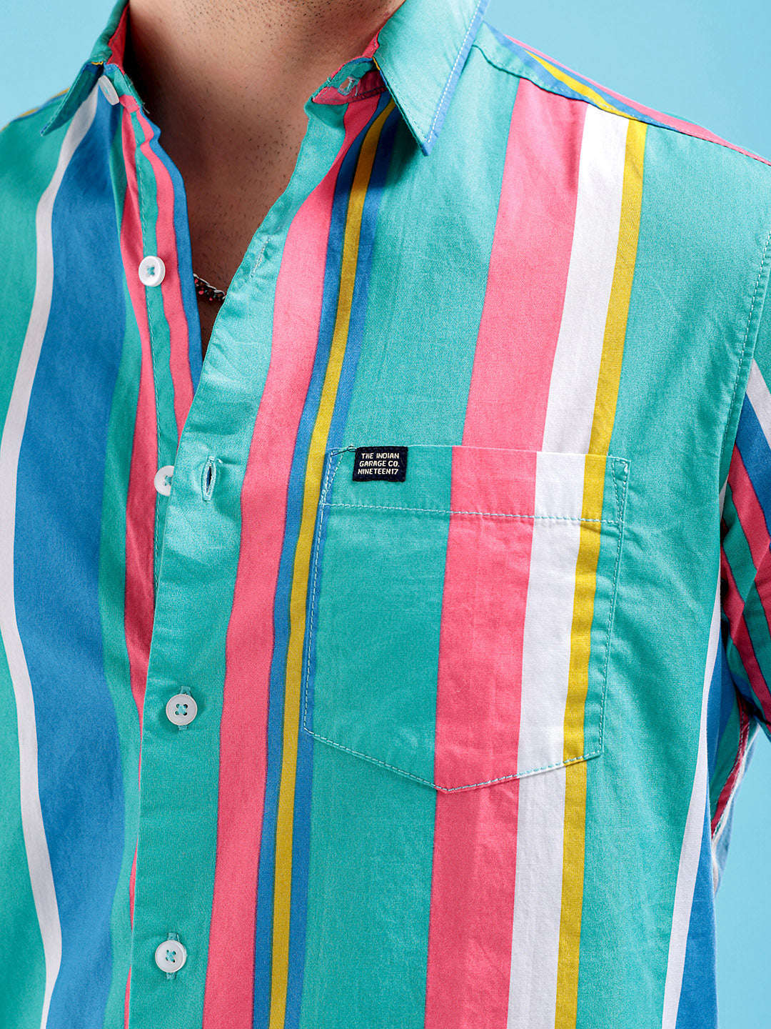 Shop Men Striped Casual Shirt Online.