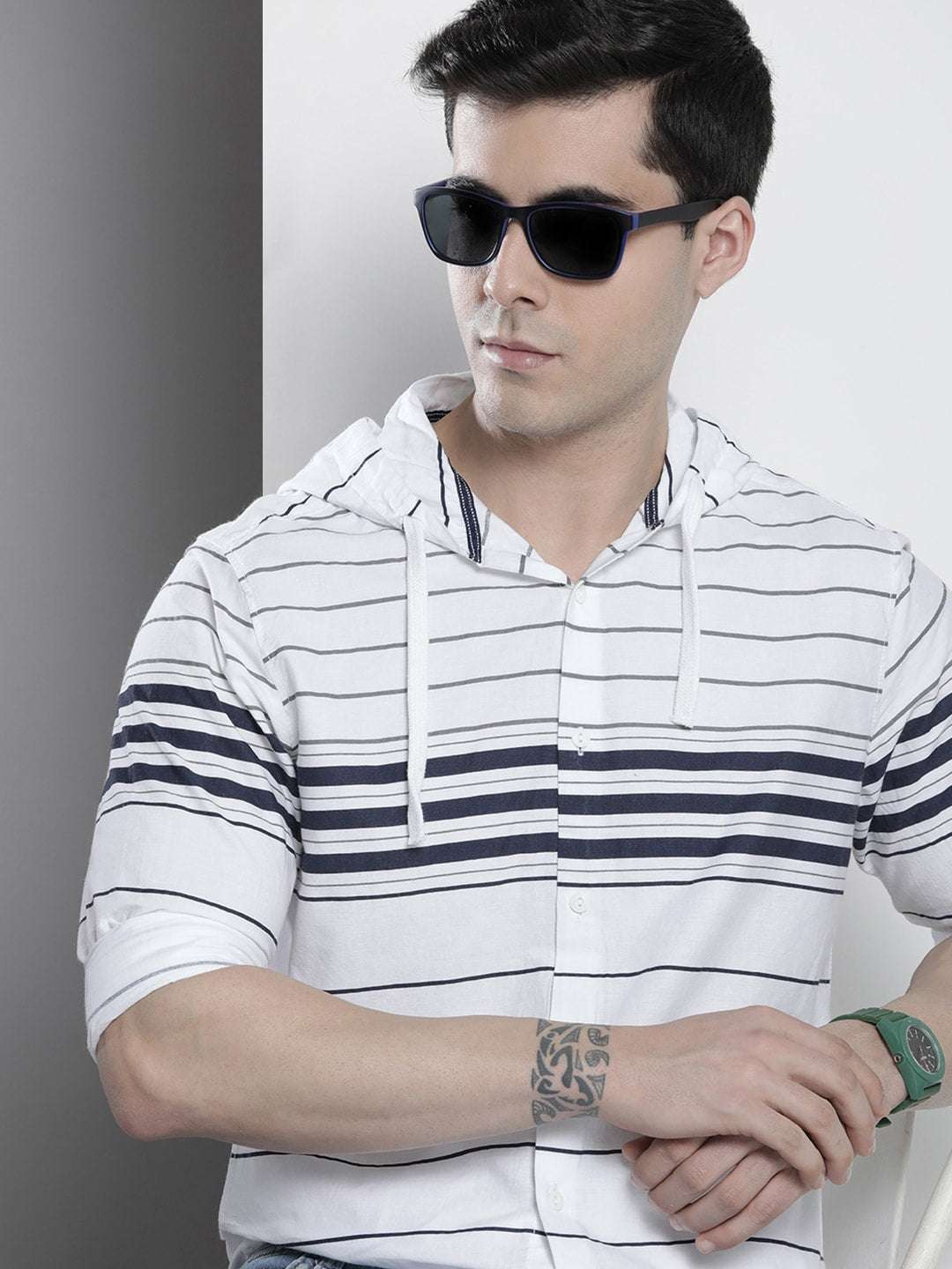 Shop Men Striped Casual Shirt Online.