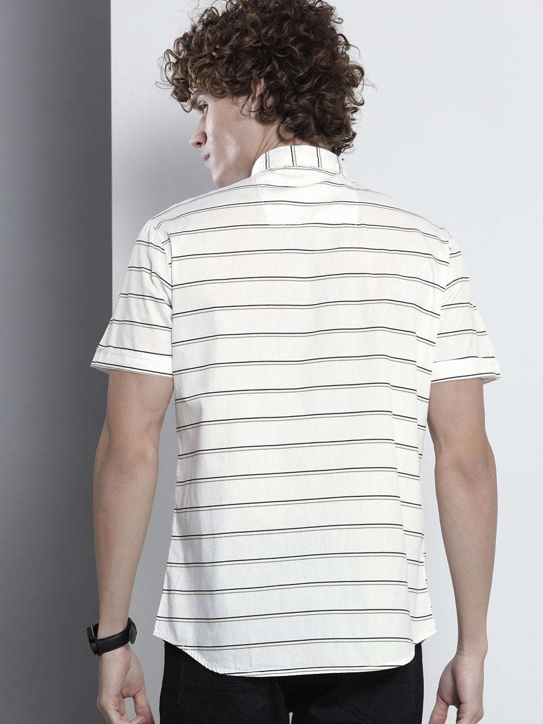 Shop Men Striped Casual Shirt Online.