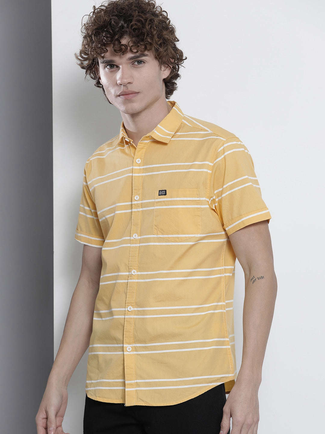 Shop Men Striped Casual Shirt Online.