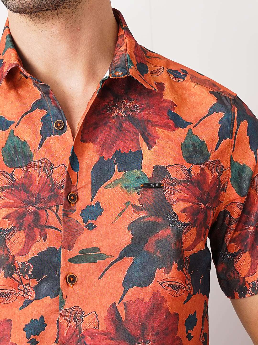 Shop Men's Floral Slim Fit Shirt Online.