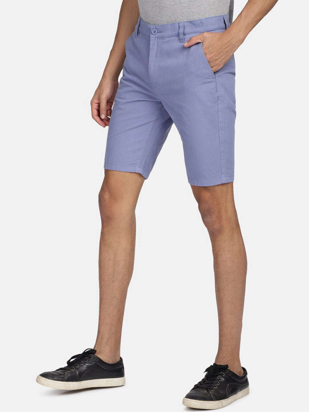 Men Solid Casual Shorts