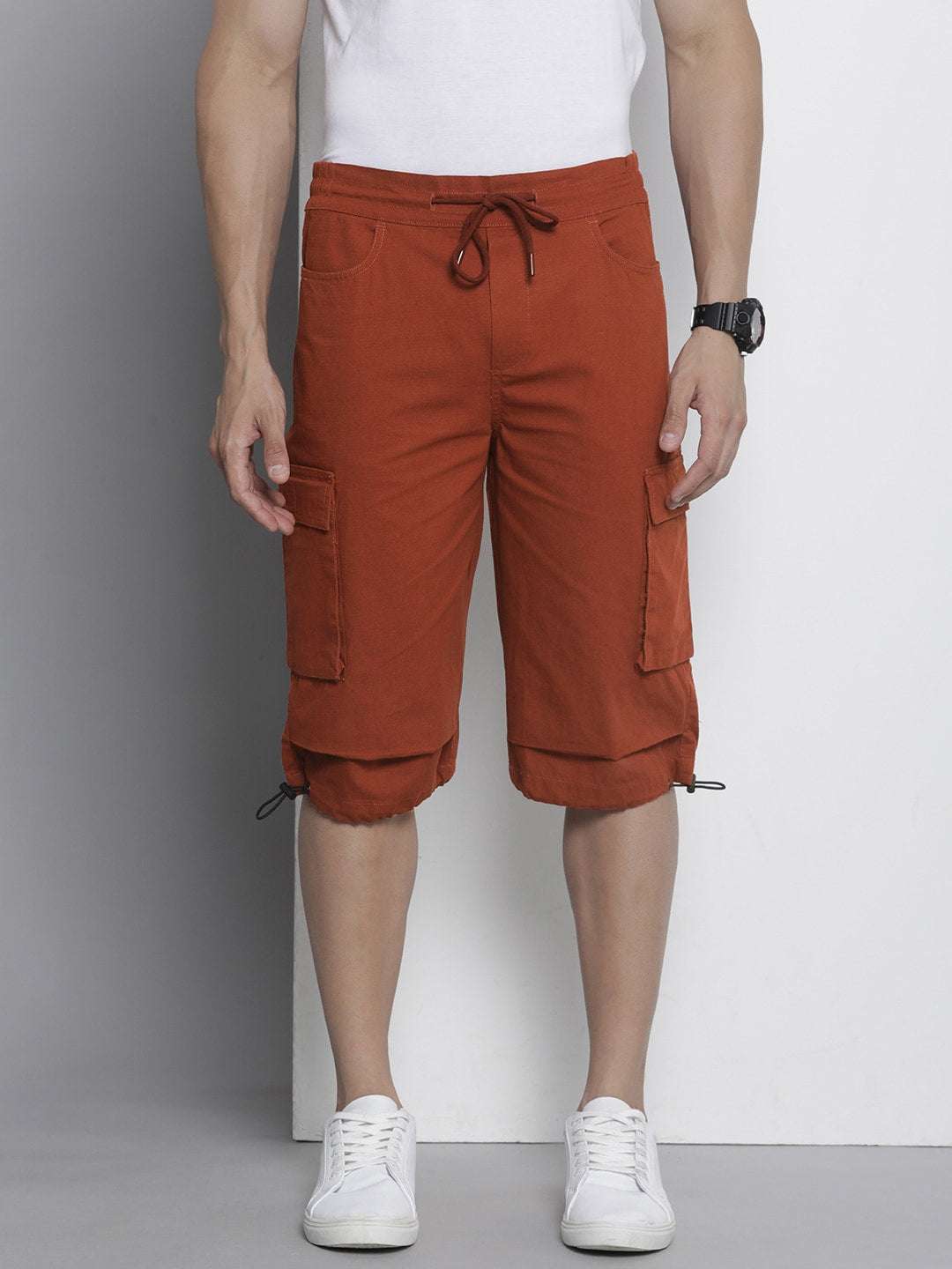 Shop Men Cargo Parachute Bermuda Shorts Online.