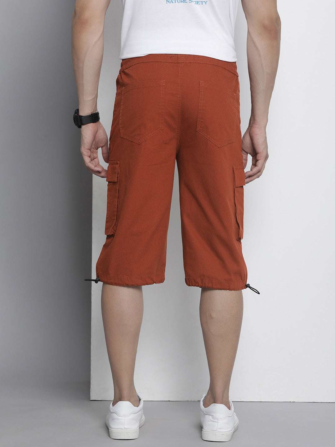 Shop Men Cargo Parachute Bermuda Shorts Online.