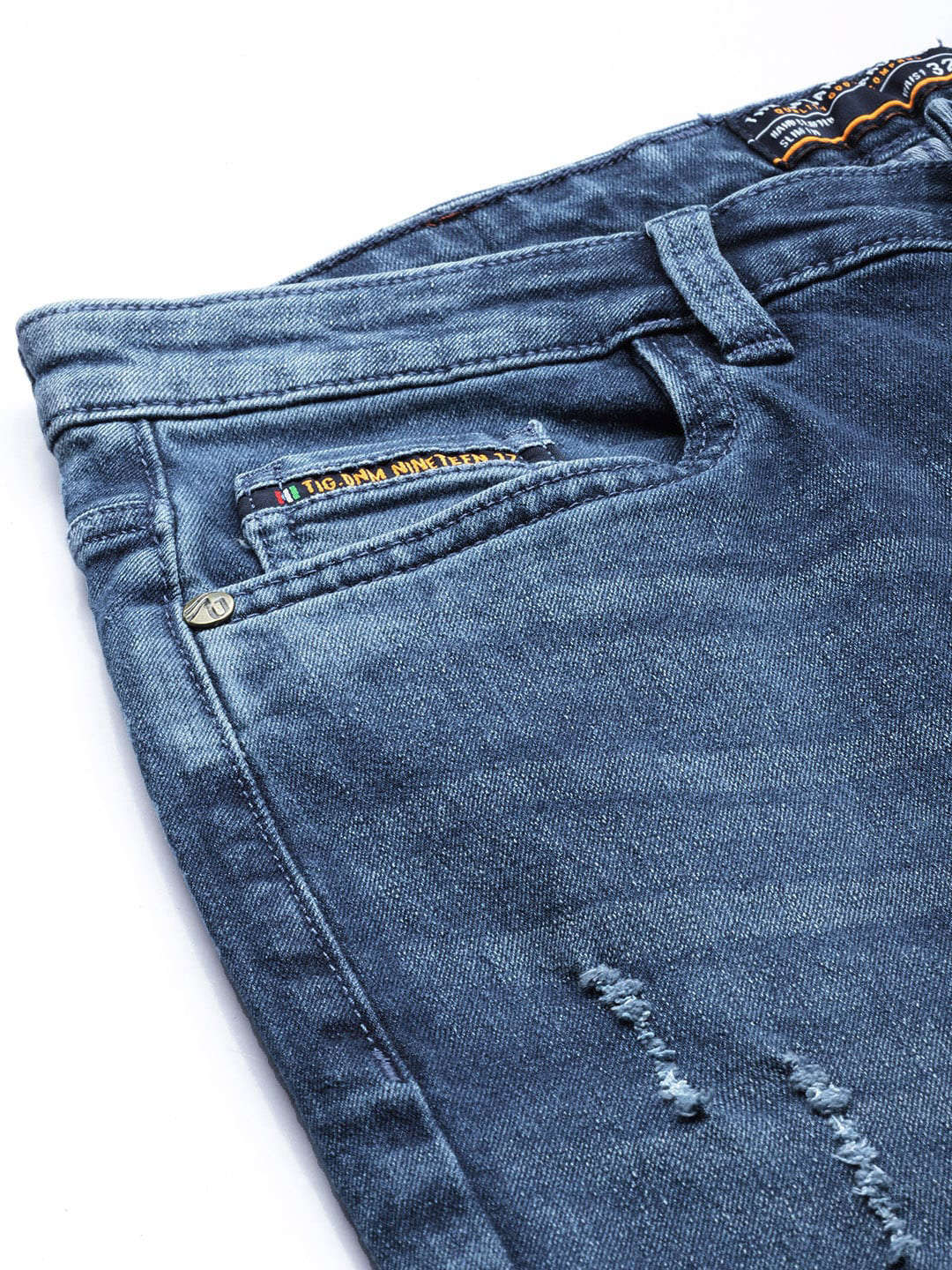 Shop Men Distress Slim Fit Jeans Online.