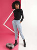 Shop Women Denim Cargo Jogger Online.