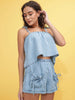 Shop Women Denim Co-Ord Set Online.