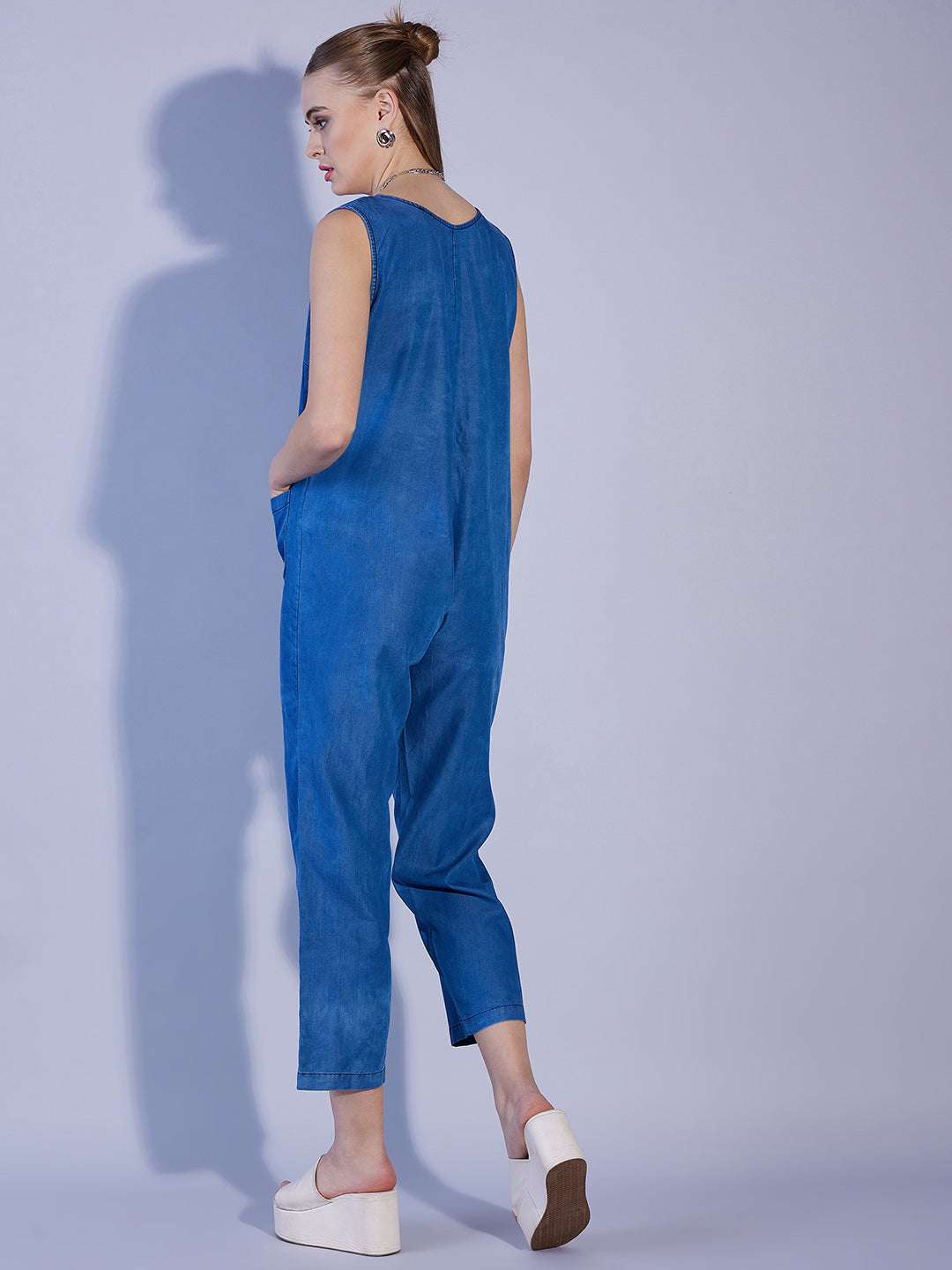 Shop Women Solid Jumpsuit Online.