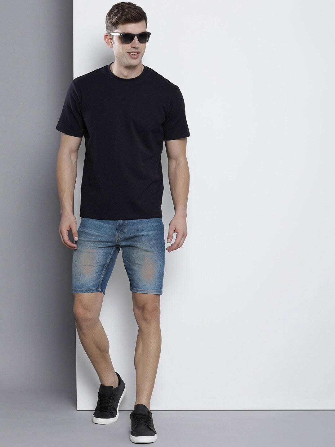 Shop Men Denim Shorts Online.