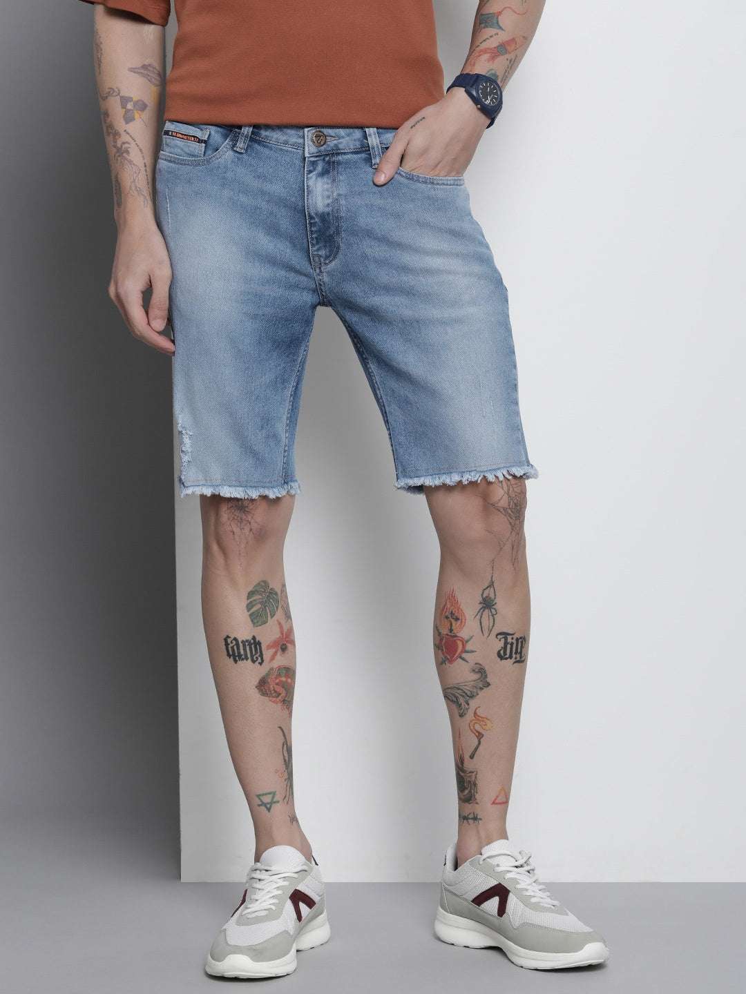 Shop Men Denim Shorts Online.