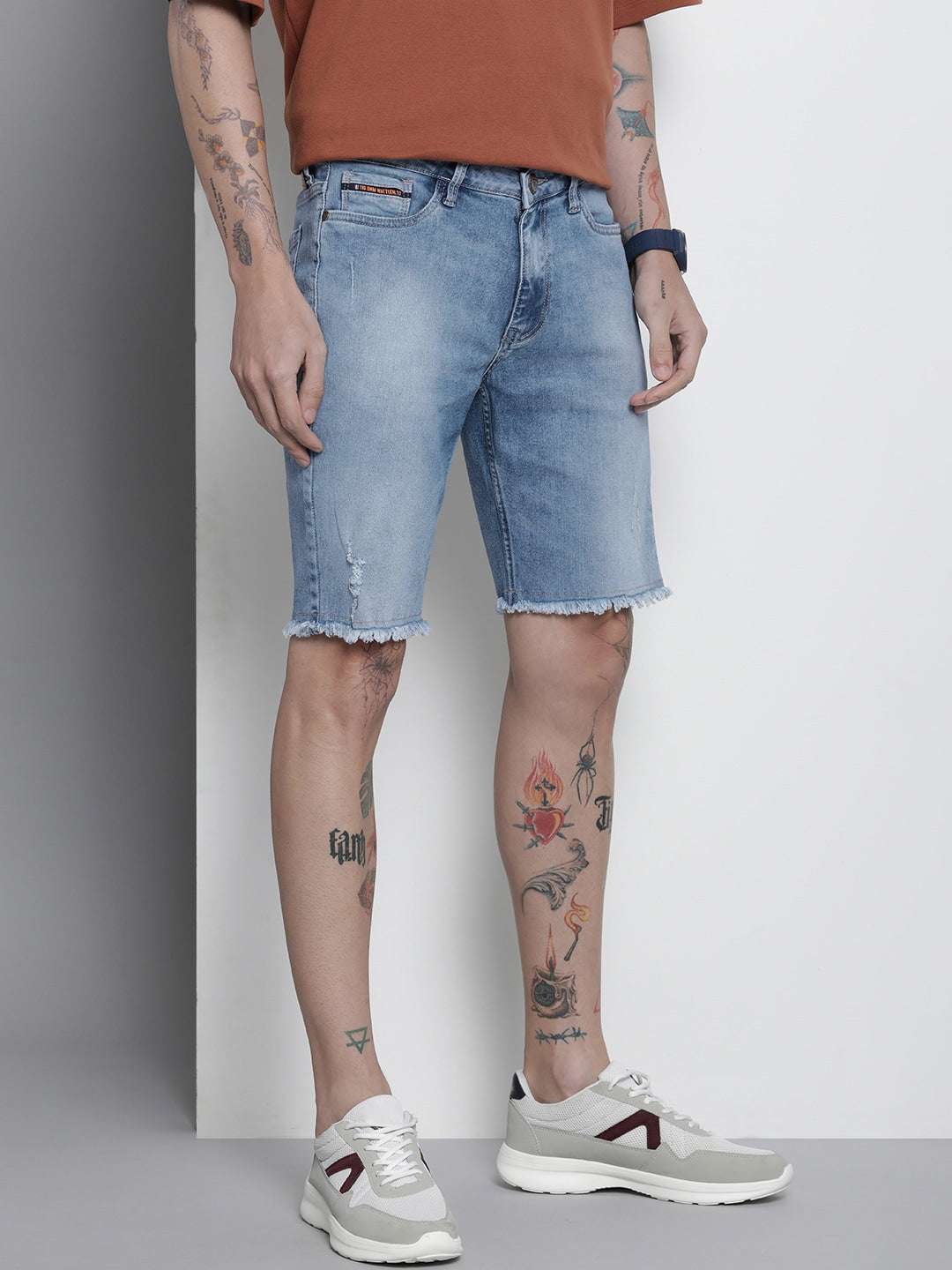 Shop Men Denim Shorts Online.