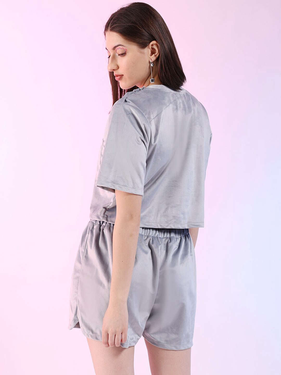 Shop Women Solid Co-ord Set Online.