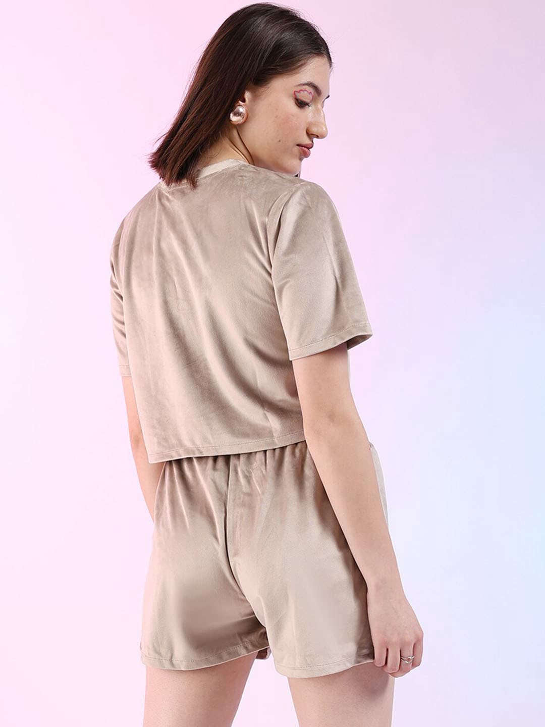 Shop Women Solid Co-ord Set Online.