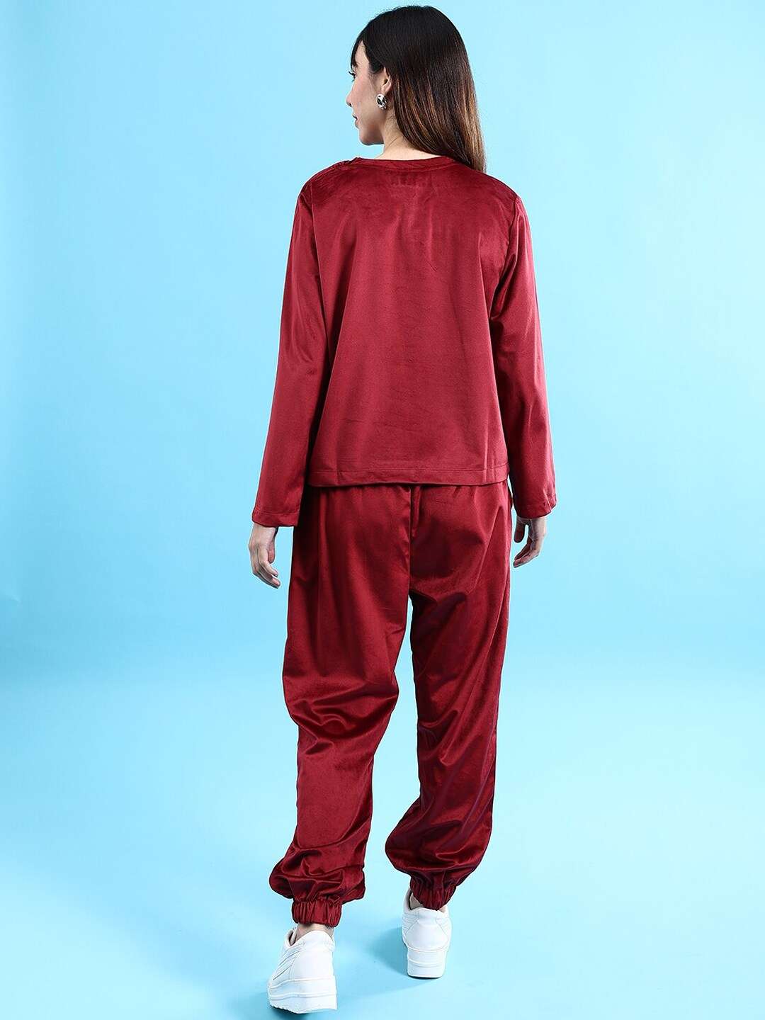 Shop Women Solid Co-ord Set Online.