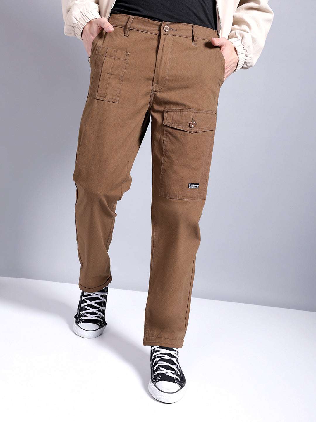 Shop Men Solid Trouser Online.