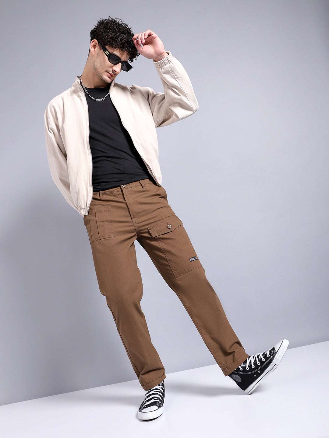 Shop Men Solid Trouser Online.