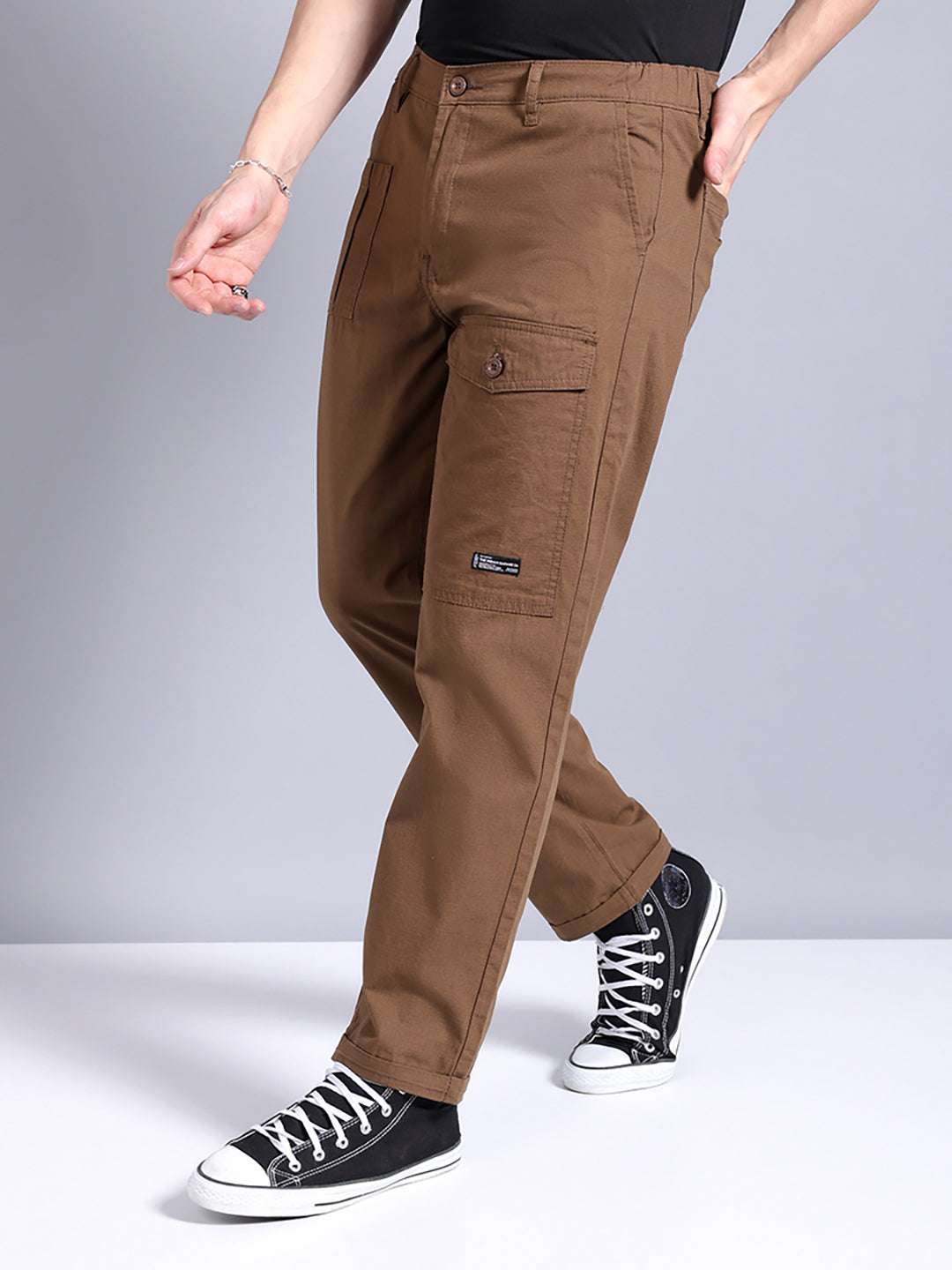 Shop Men Solid Trouser Online.