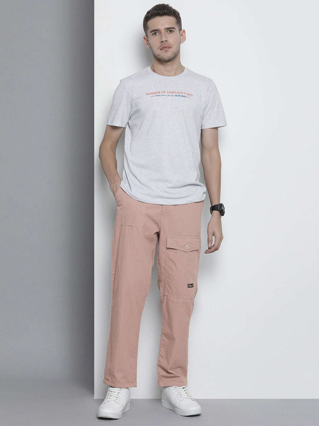 Shop Men Solid Trouser Online.