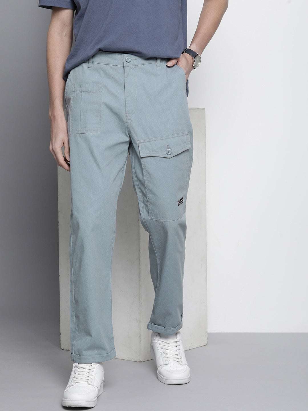 Shop Men Solid Trouser Online.