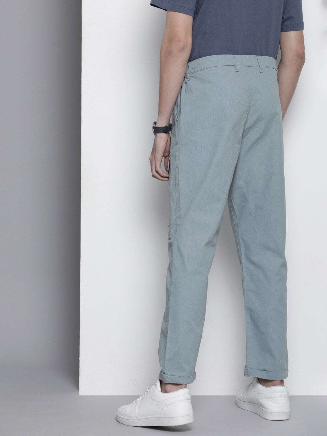 Shop Men Solid Trouser Online.