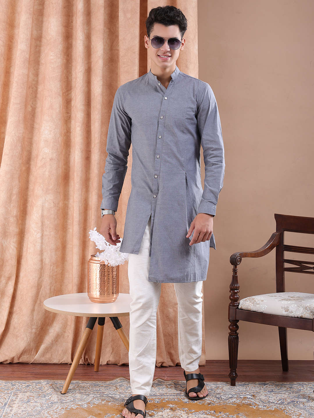 Shop Men Long Length Kurta Online.