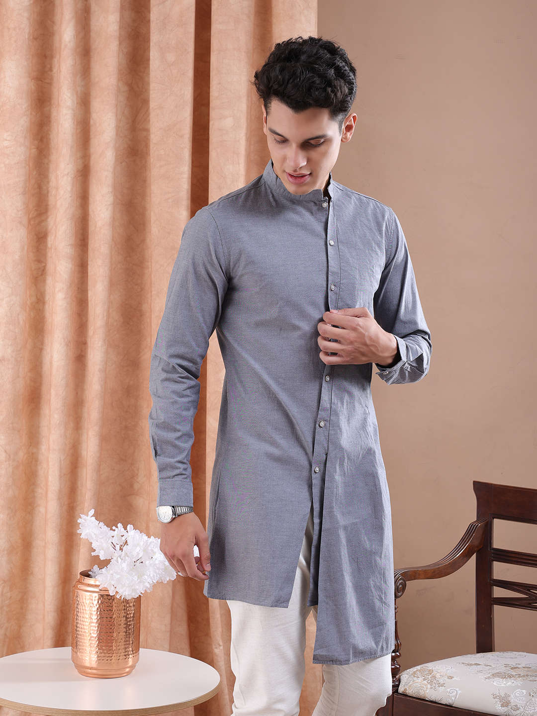 Shop Men Long Length Kurta Online.