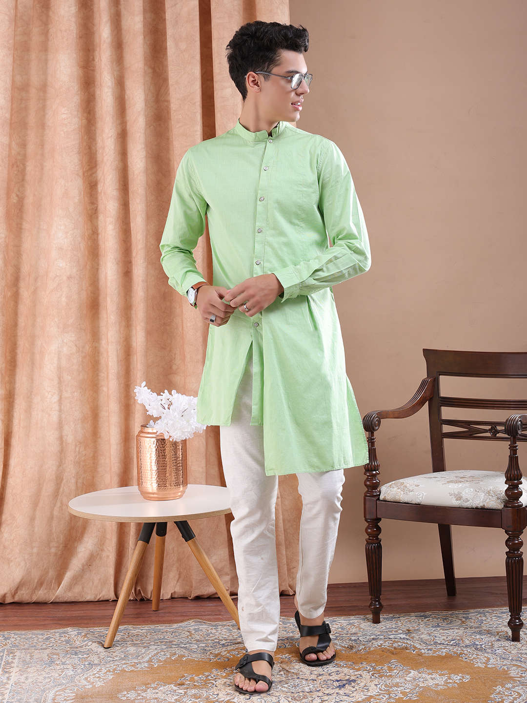 Shop Men Long Length Kurta Online.