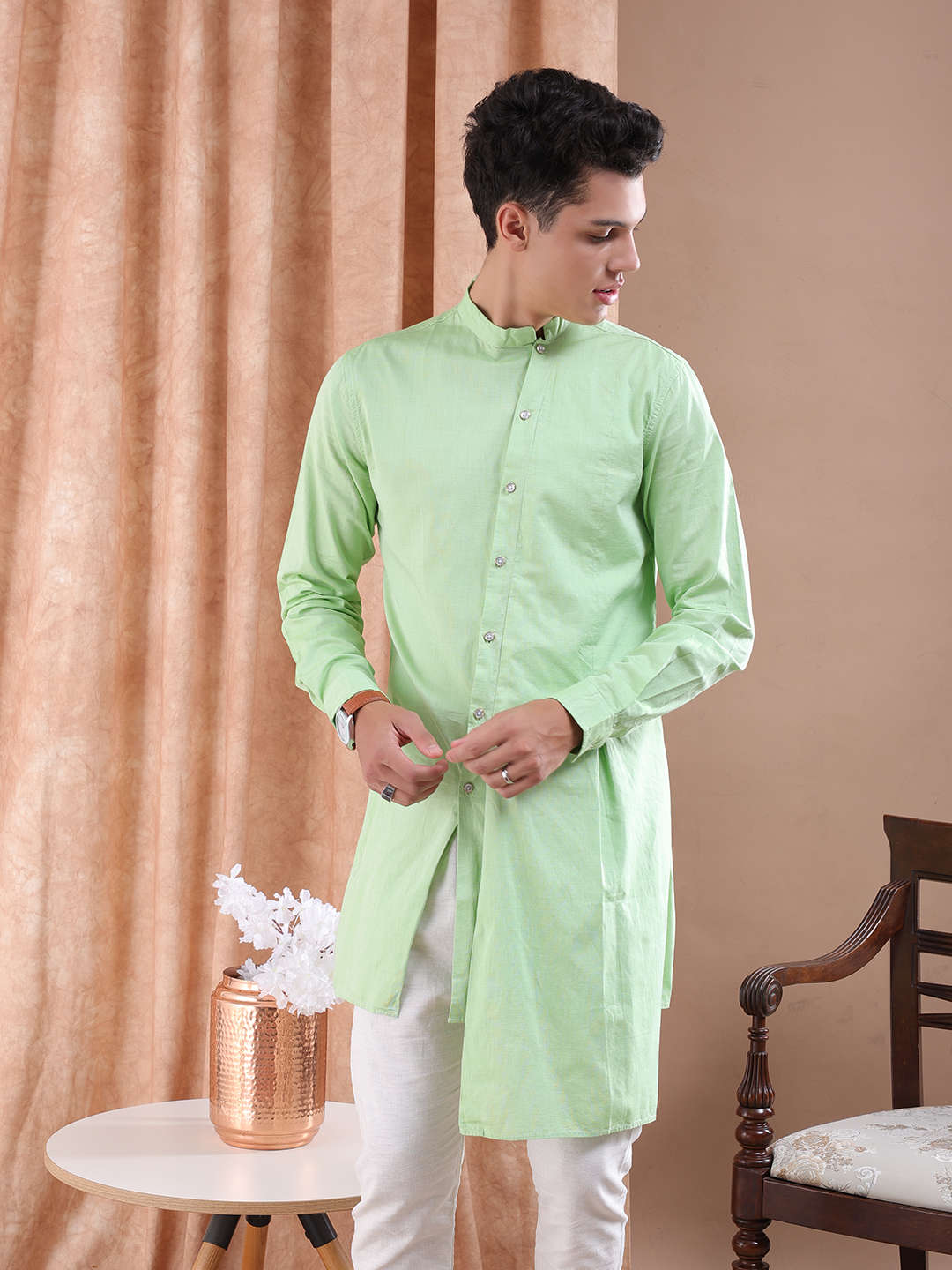 Shop Men Long Length Kurta Online.