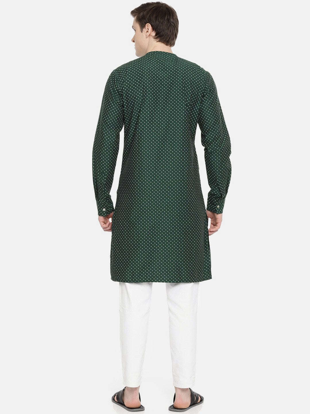 Shop Men Long Kurta Trail Cut Online.