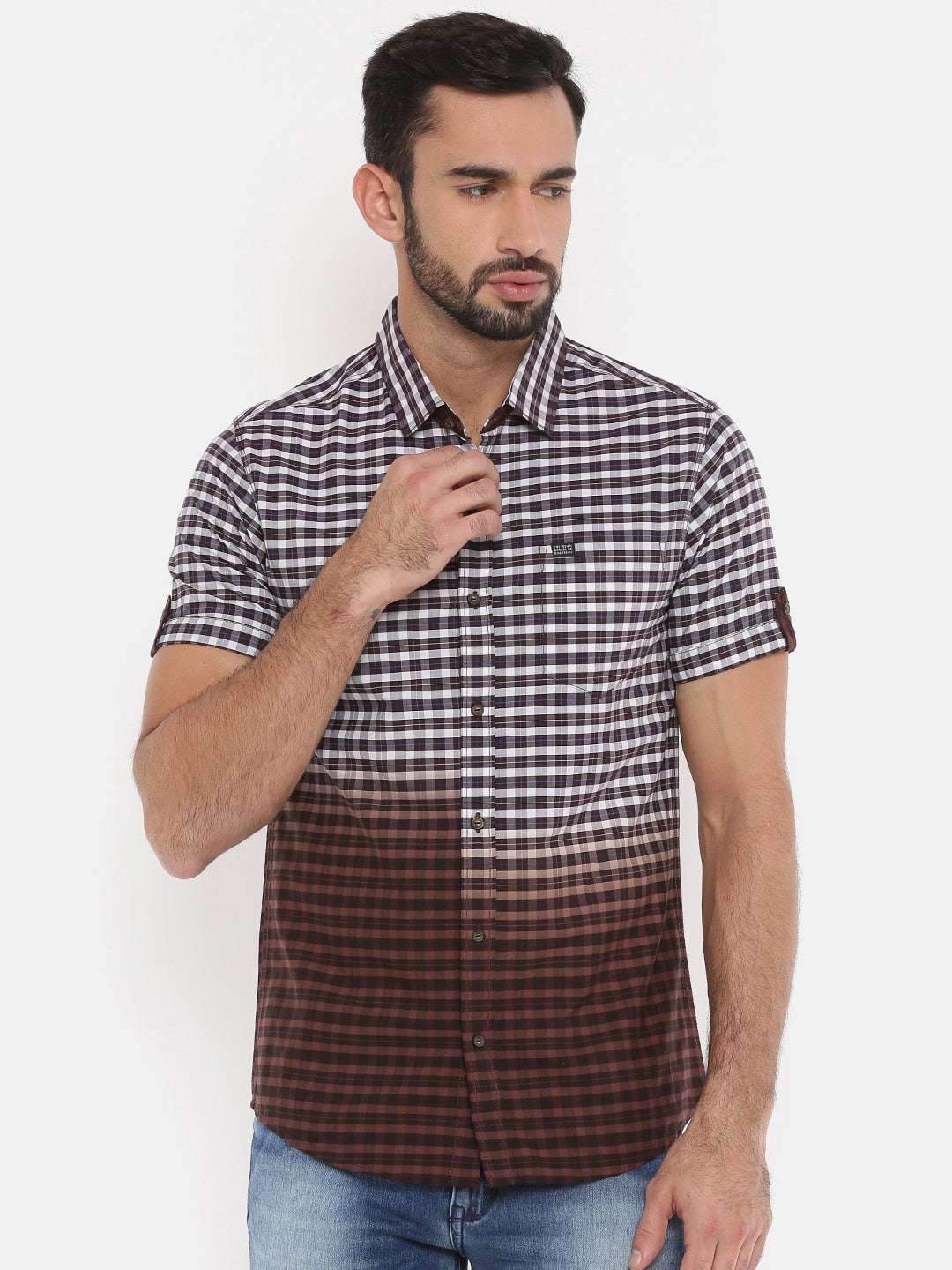 Shop Men Casual Check Shirt Online.