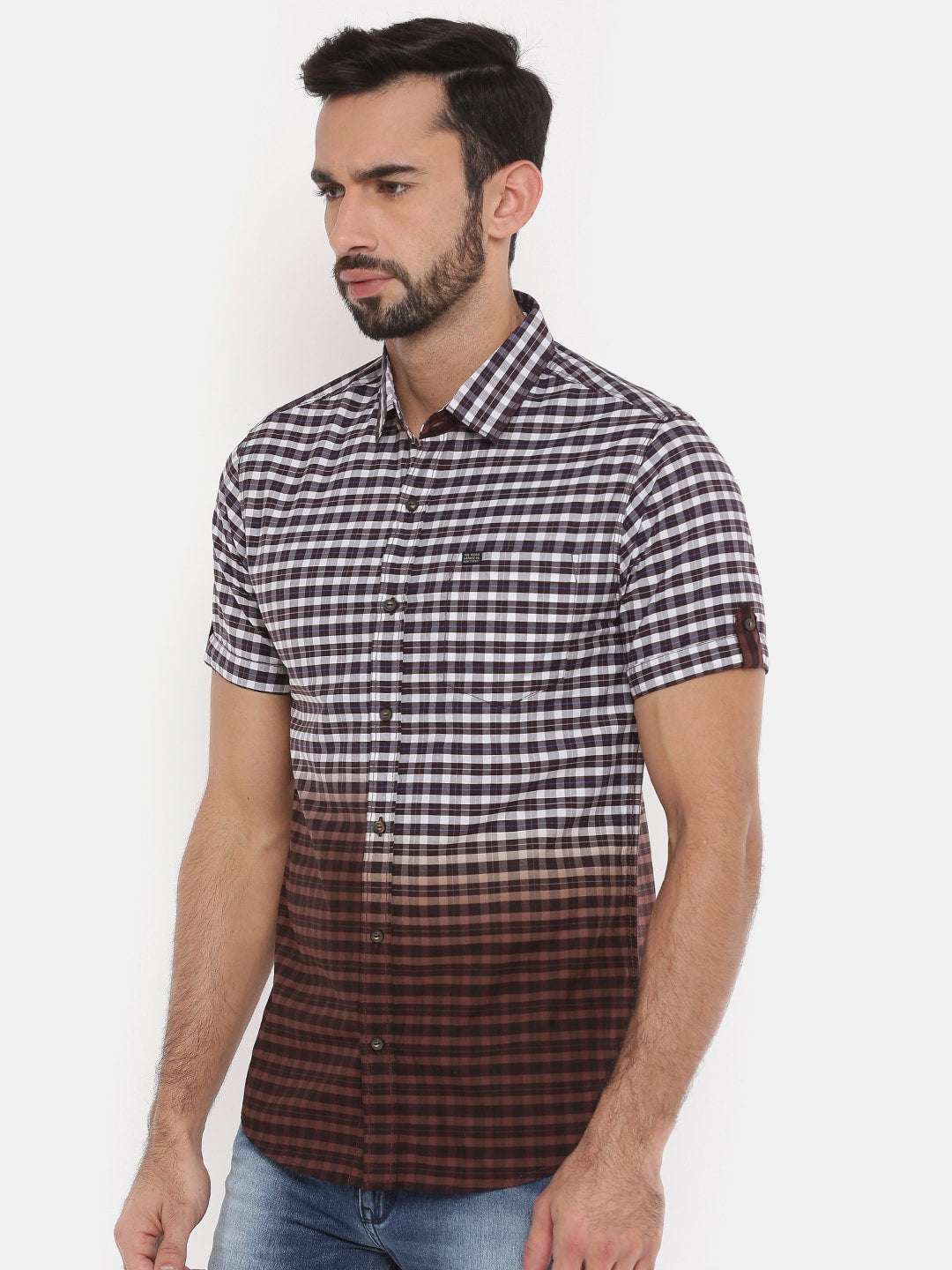 Shop Men Casual Check Shirt Online.