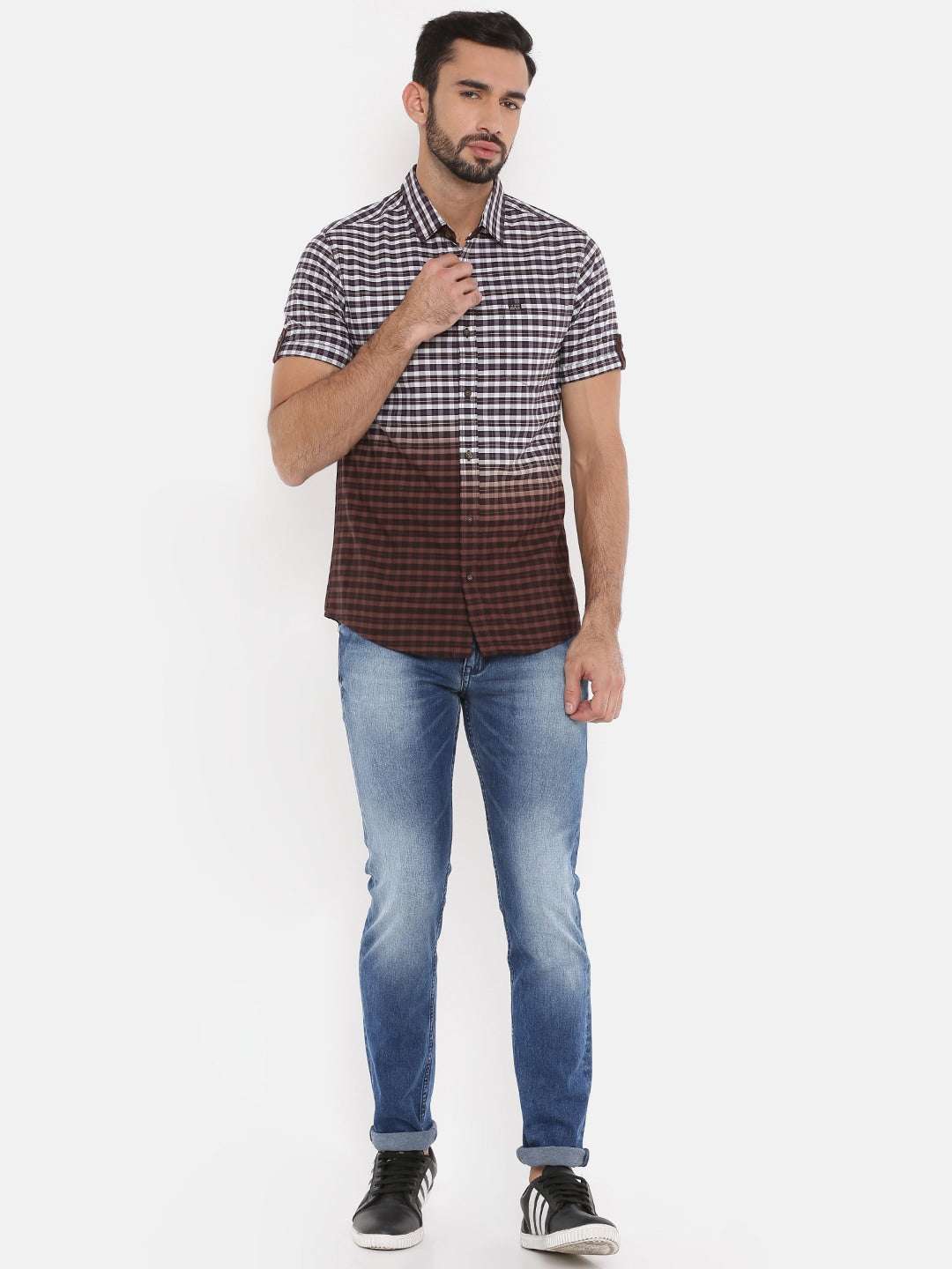 Shop Men Casual Check Shirt Online.