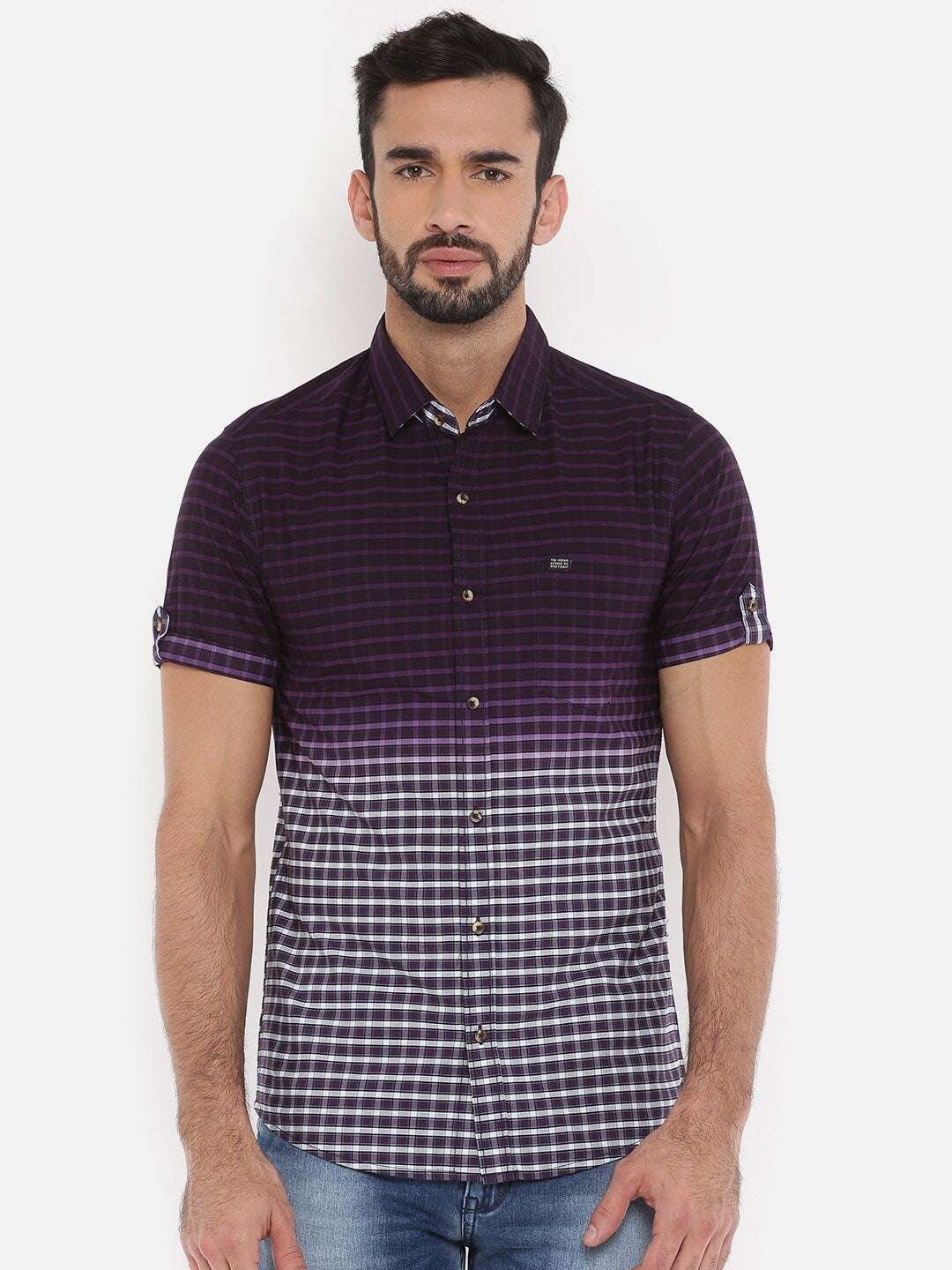 Shop Men Casual Check Shirt Online.