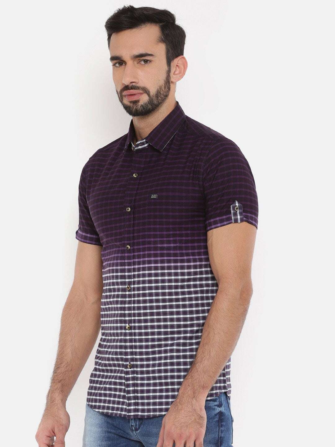 Shop Men Casual Check Shirt Online.