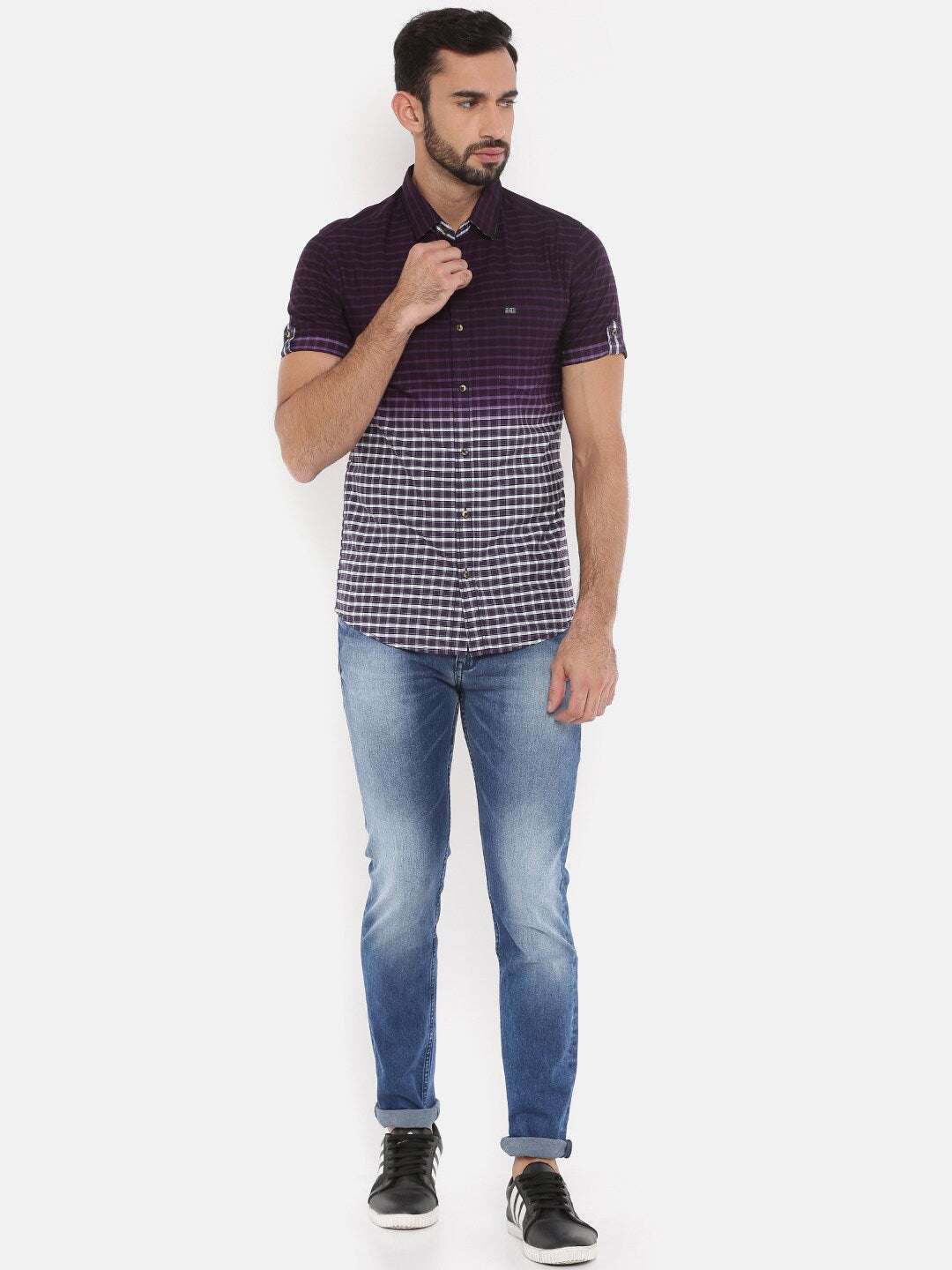 Shop Men Casual Check Shirt Online.